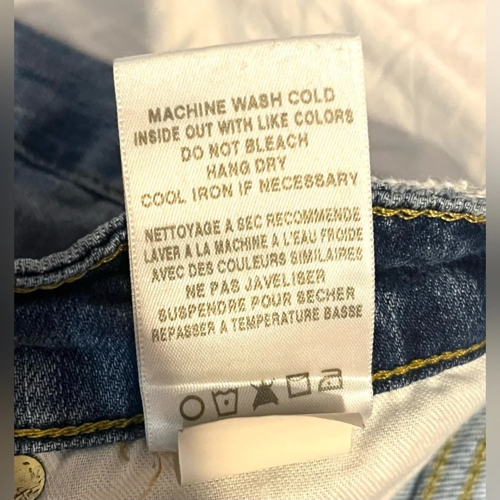 Joe’s Jeans Distressed Cuff Crop Women’s Blue Jeans Waist Size 26 - Picture 12 of 16